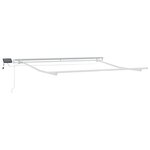 vidaXL Auvent Rétractable with 350 x 250 cm Vert et blanc