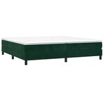 vidaXL Cadre de lit vert foncé 200x200 cm velours