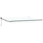 vidaXL Store Rétractable Automatique Blanc 450x300 cm