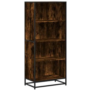 vidaXL Bibliothèque chêne fumé 60x35x139 cm bois d'ingénierie