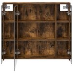 vidaXL Armoire Miroir de Salle de Bain Chêne fumé 73 5 x 16 x 62 5 cm