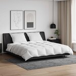 vidaXL Ensemble de Duvet avec oreiller 3 pc Blanc Plume de canard