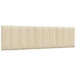 vidaXL Lit avec matelas crème 180x200 cm tissu