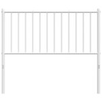 vidaXL Tête de lit métal blanc 100 cm