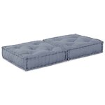 vidaXL Canapé Modulable Gris 70 x 70 x 36 cm tissu