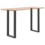 vidaXL Pieds de table de bar en U 2 pièces Anthracite 50 x (100-101) cm Acier