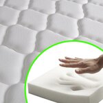 vidaXL Matelas en mousse à mémoire de forme 200 x 90 x 17 cm