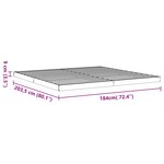 vidaXL Cadre de lit cire marron 180x200 cm bois de pin massif