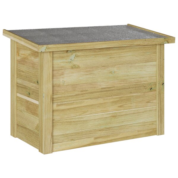 vidaXL Coffre de rangement 44x80x57 cm en bois imprégné de pin