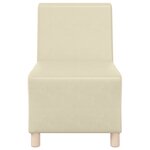 vidaXL Chaises Sofa 3 Pièces Crème 55 x 74 x 82 cm Faux cuir