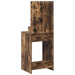 vidaXL Coiffeuse Chêne fumé 50 x 41 x 135 cm Bois d'ingénierie