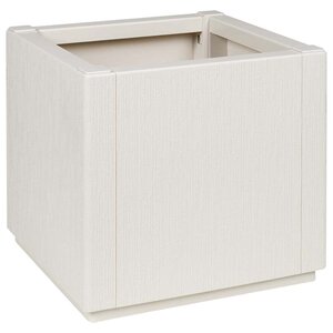 vidaXL Cache-pot de jardin Blanc 36 x 36 x 35 cm Polypropylène
