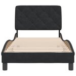 vidaXL Cadre de lit sans matelas noir 80x200 cm velours