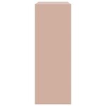 vidaXL Buffet rose 67x39x107 cm acier