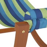 vidaXL Hamac à bascule pour enfants bleu et vert tissu