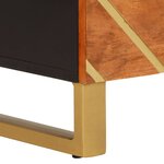 vidaXL Armoires latérales 2 Pièces marron et noir 60x33 5x75 cm