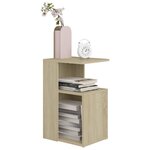 vidaXL Table d'appoint Chêne sonoma 36x30x56 cm Bois d’ingénierie
