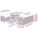 vidaXL Ensemble de canapé de jardin avec coussin 10 Pièces Noir polyrotin