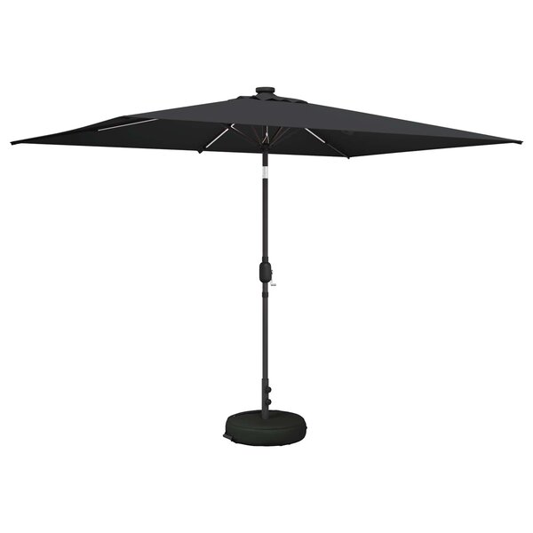 vidaXL Parasol de jardin avec lampes LED 200 x 300 cm Polyester