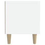 vidaXL Meuble TV Blanc 180x31 5x40 cm Bois d'ingénierie