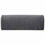 vidaXL Coussin de repose-pieds Uni Gris 42 x 18 x 13 cm