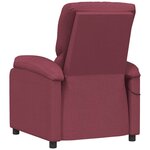 vidaXL Fauteuil de massage Rouge bordeaux Tissu