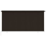 vidaXL Store roulant d'extérieur 300x140 cm Marron PEHD