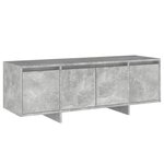 vidaXL Meuble TV gris béton 120x30x40 5 cm bois d'ingénierie