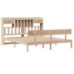 vidaXL Lit bibliothèque sans matelas 180x200 cm bois massif de pin