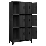 vidaXL Armoire à casiers Anthracite 90x45x180 cm Acier