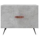 vidaXL Table basse gris béton 50x50x40 cm bois d'ingénierie