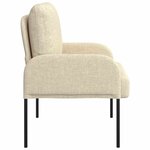 vidaXL Canapés avec coussin 55cm Crème Contreplaqué