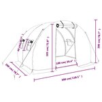 vidaXL Serre avec cadre en acier vert 6 m² 3x2x2 m