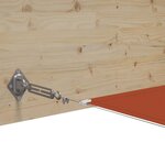 vidaXL Auvent vertical Terre cuite 180x1000 cm Tissu oxford