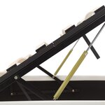 vidaXL Cadre de lit avec rangement hydraulique 140x200 cm similicuir