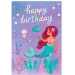 Carte Signature - Happy Birthday - Sirène - Draeger paris
