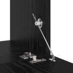 vidaXL Meuble TV mural Autre 4 Pièces Chêne noir Petite 80 x 30 x 30.5 cm