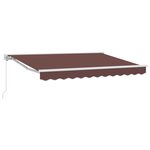 vidaXL Auvent Rétractable Marron 350x200 cm