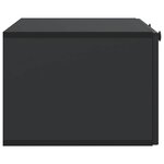 vidaXL Meuble TV mural Noir 78 5 x 41 x 30 cm Bois d'ingénierie