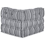 Pouf modulable vidaXL Gris 70x70x54 en tissu