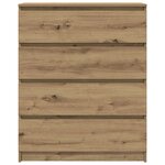 vidaXL Buffet chêne artisanal 80x35x99 cm bois d'ingénierie