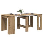 vidaXL Table à dîner 180 x 85 x 75 cm Bois d'ingénierie