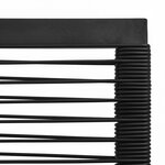 Vidaxl mobilier à dîner d'extérieur 7 pièces rotin pvc noir