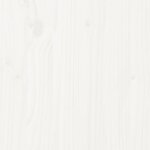 vidaXL Cadre de lit sans matelas blanc bois de pin massif 120x200 cm