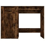 vidaXL Bureau Chêne fumé 100x49x75 cm Bois d'ingénierie