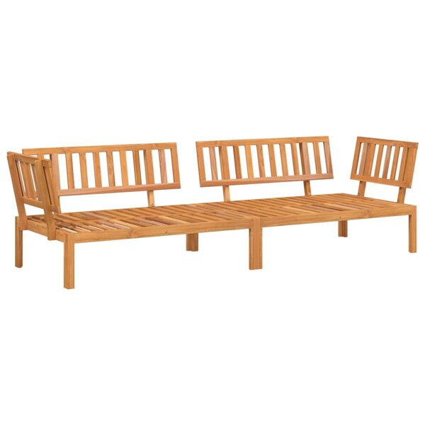 vidaXL Canapés d'angle palette de jardin 2 Pièces bois massif d'acacia