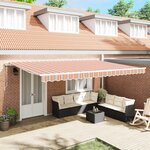 vidaXL Auvent Rétractable 500 × 350 cm Multicolore