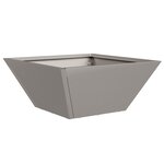 vidaXL Pots en métal Acier résistant aux intempéries 35 x 35 x 15 cm