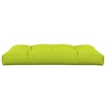 vidaXL Coussin de palette vert vif 120x80x12 cm tissu