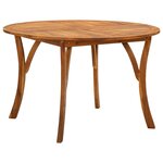 Vidaxl ensemble de salle à manger de jardin 5 pièces marron